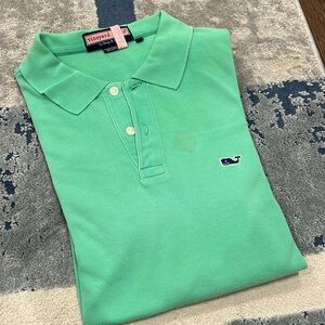 Vineyard Vines Green Polo Shirt - Size Men's Large Short Sleeve